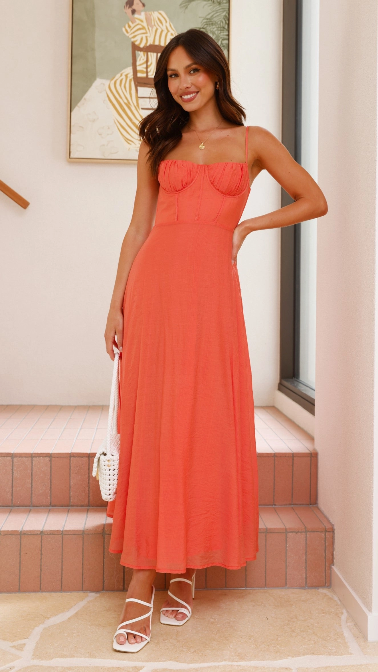 Rahima Maxi Dress - Watermelon