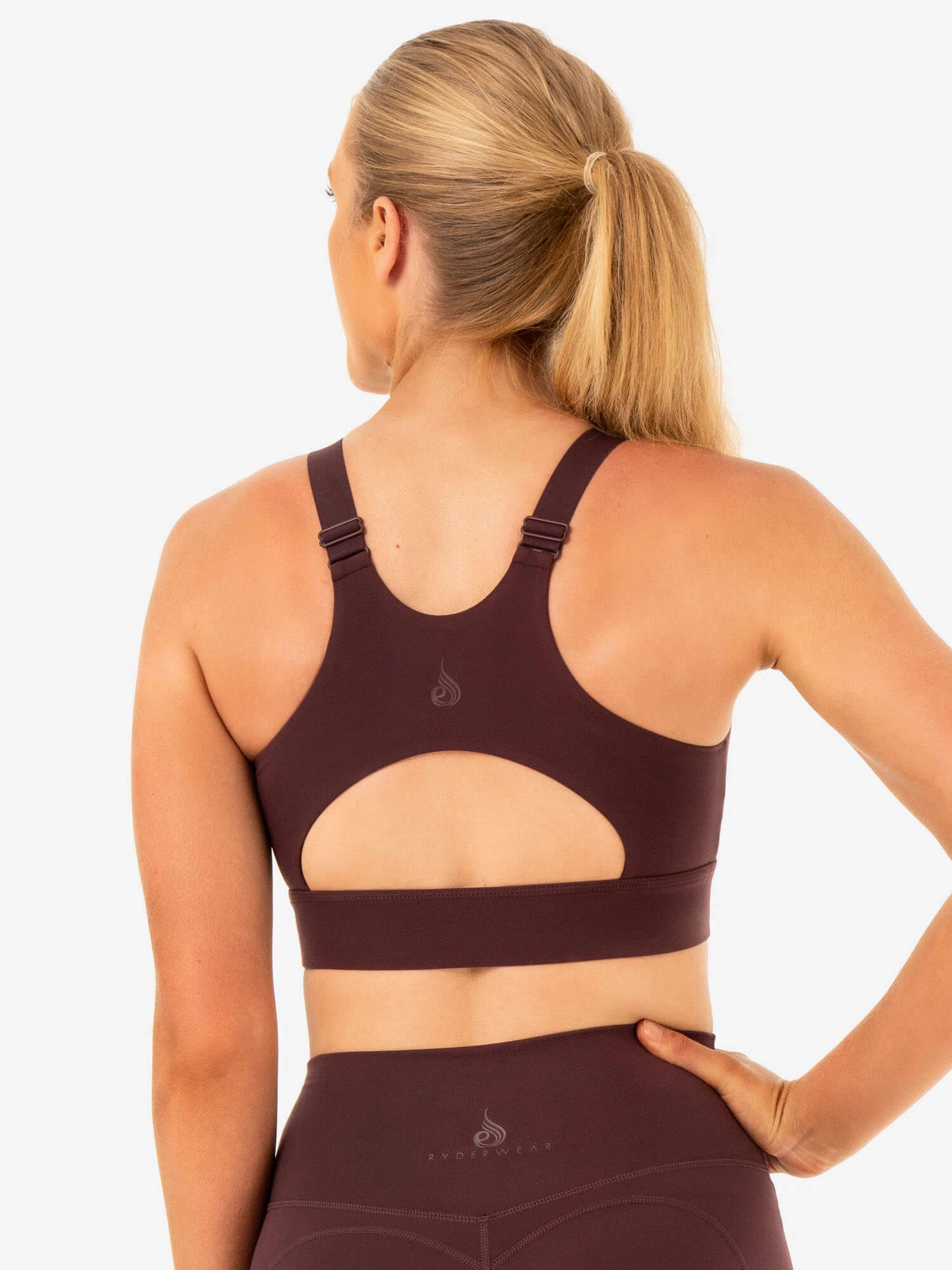 Reset High Impact Sports Bra - Chocolate