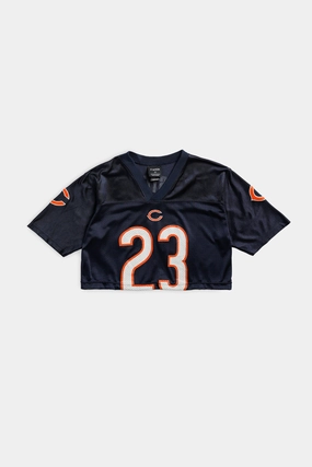 Rework Crop Chicago Bears NFL Jersey - XS