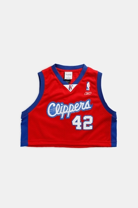 Rework LA Clippers NBA Crop Jersey - S