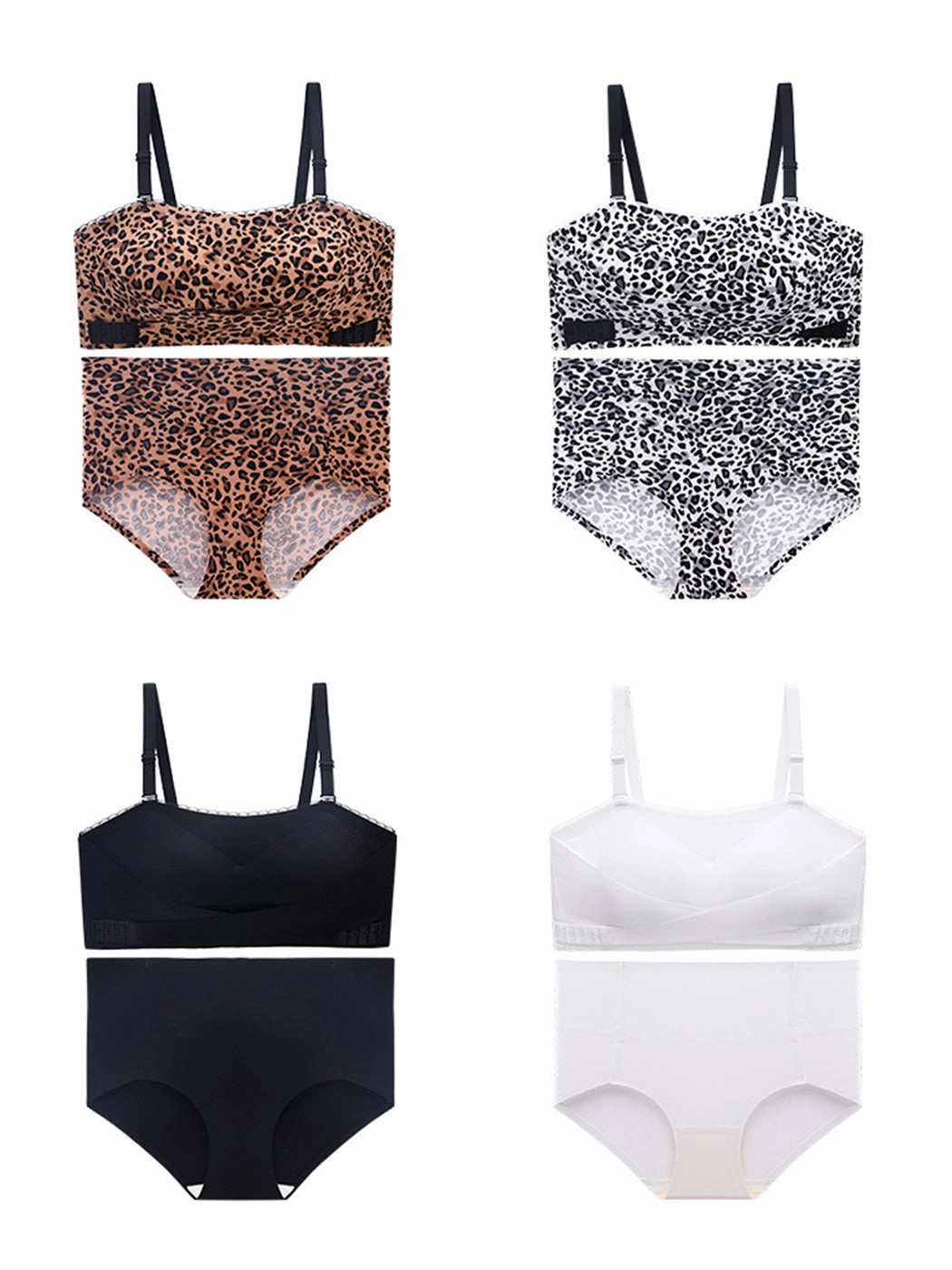 Seamless Strapless Bra Set with Tummy Control Panties