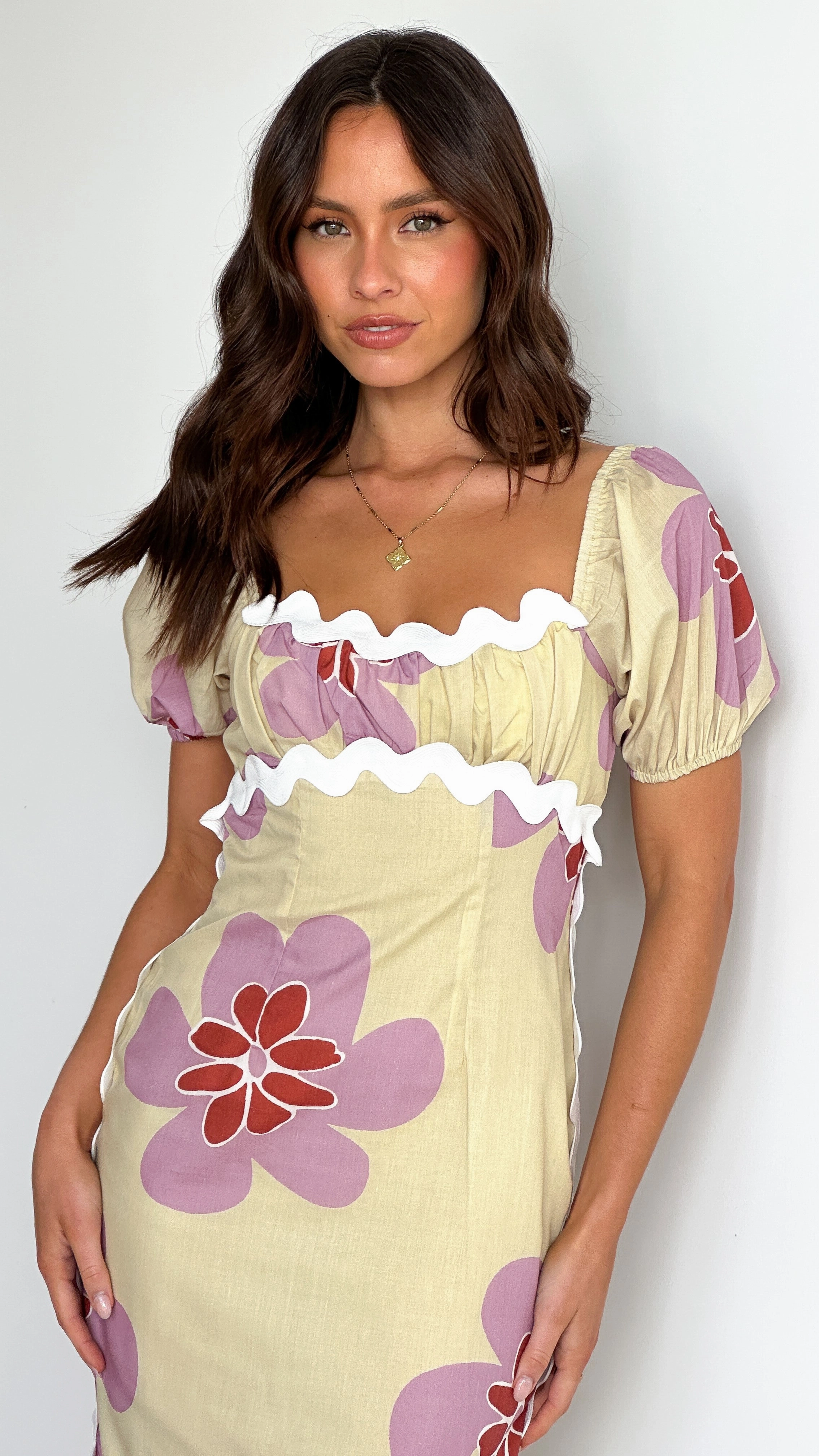 Seneca Maxi Dress - Butter/Pink Floral