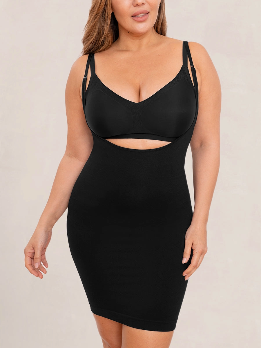 Shapermint Essentials Open Bust Shaper Slip Dress SB