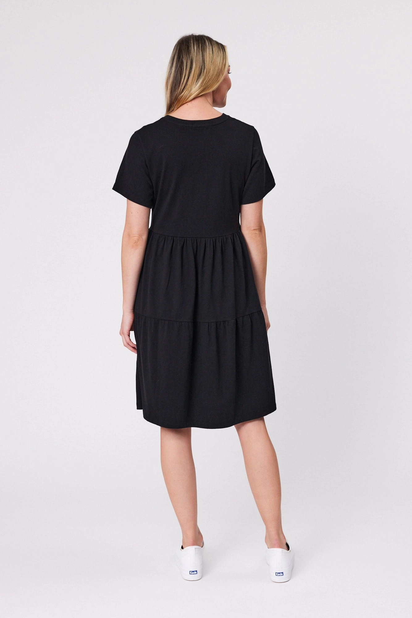 Shine On Essentials Empire Line Dress Black