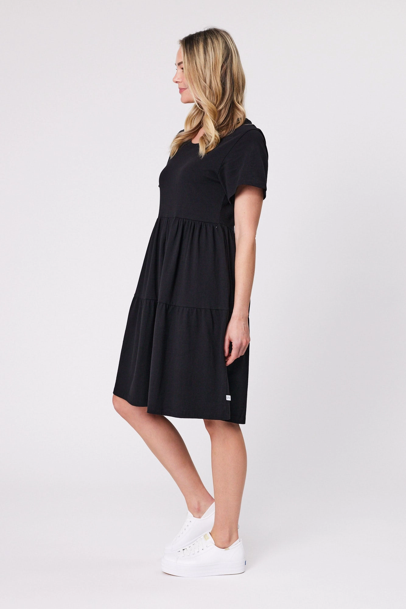 Shine On Essentials Empire Line Dress Black