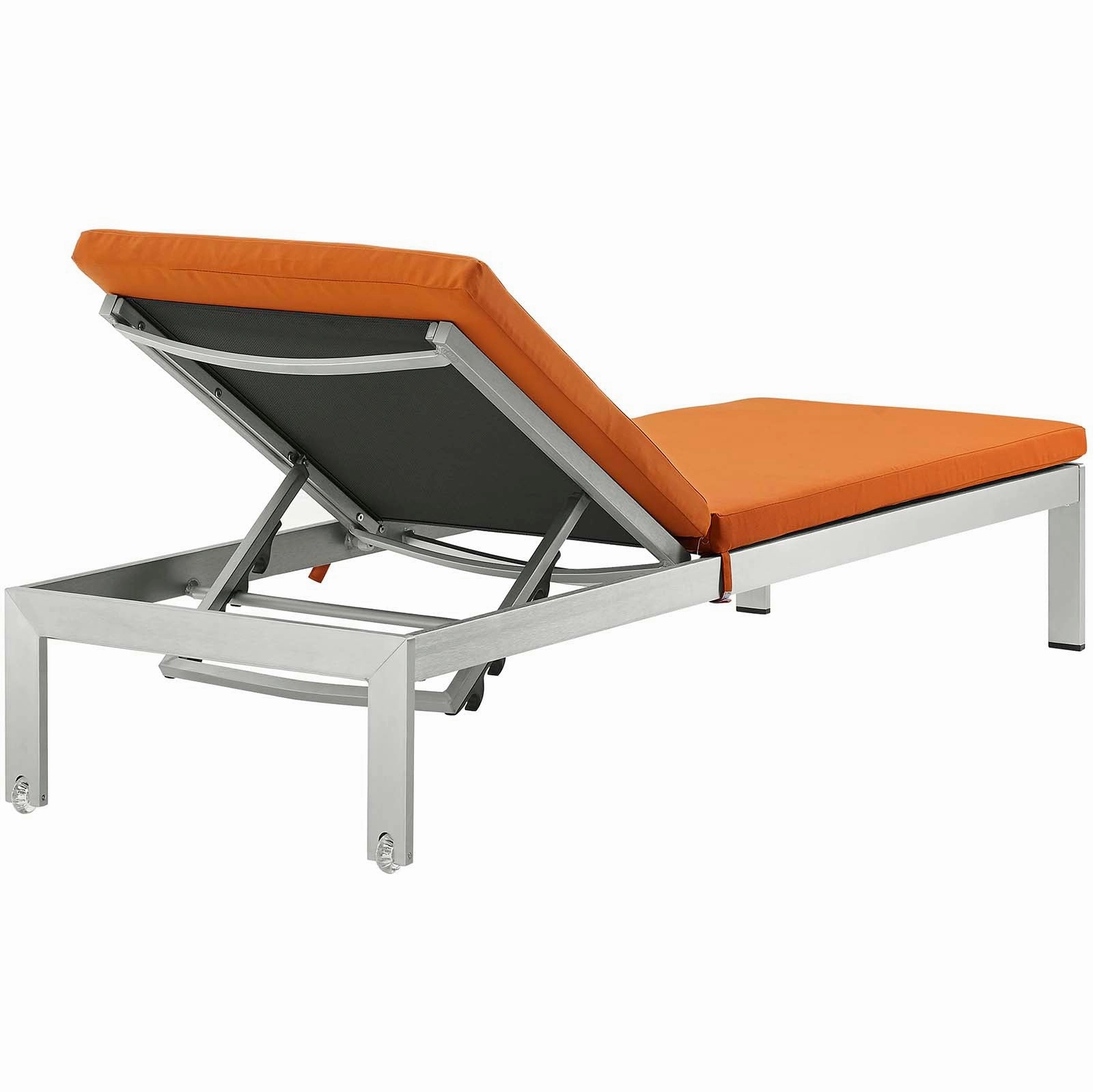 Shore 3 Piece Outdoor Patio Aluminum Chaise with Cushions by Modway