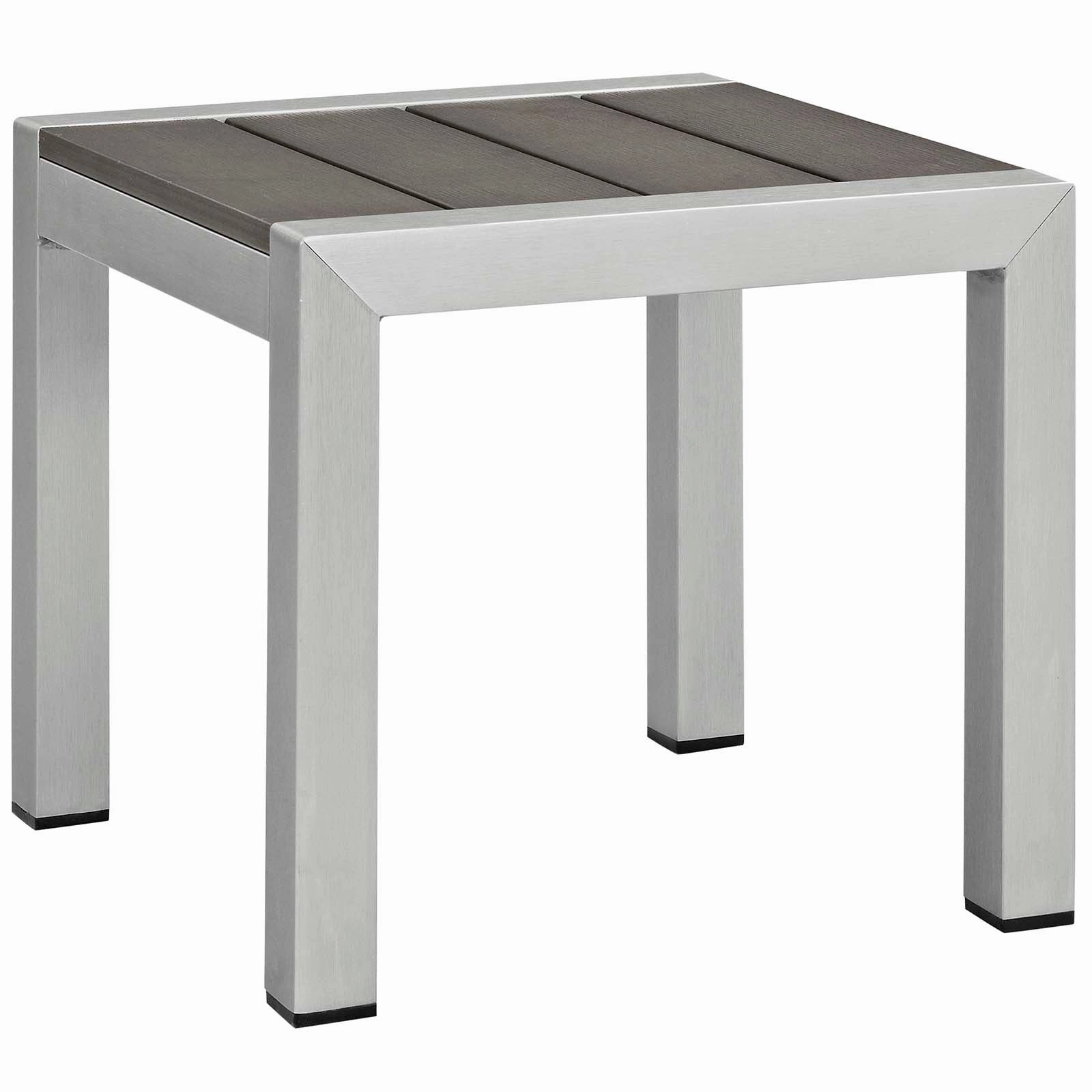 Shore 3 Piece Outdoor Patio Aluminum Chaise with Cushions by Modway