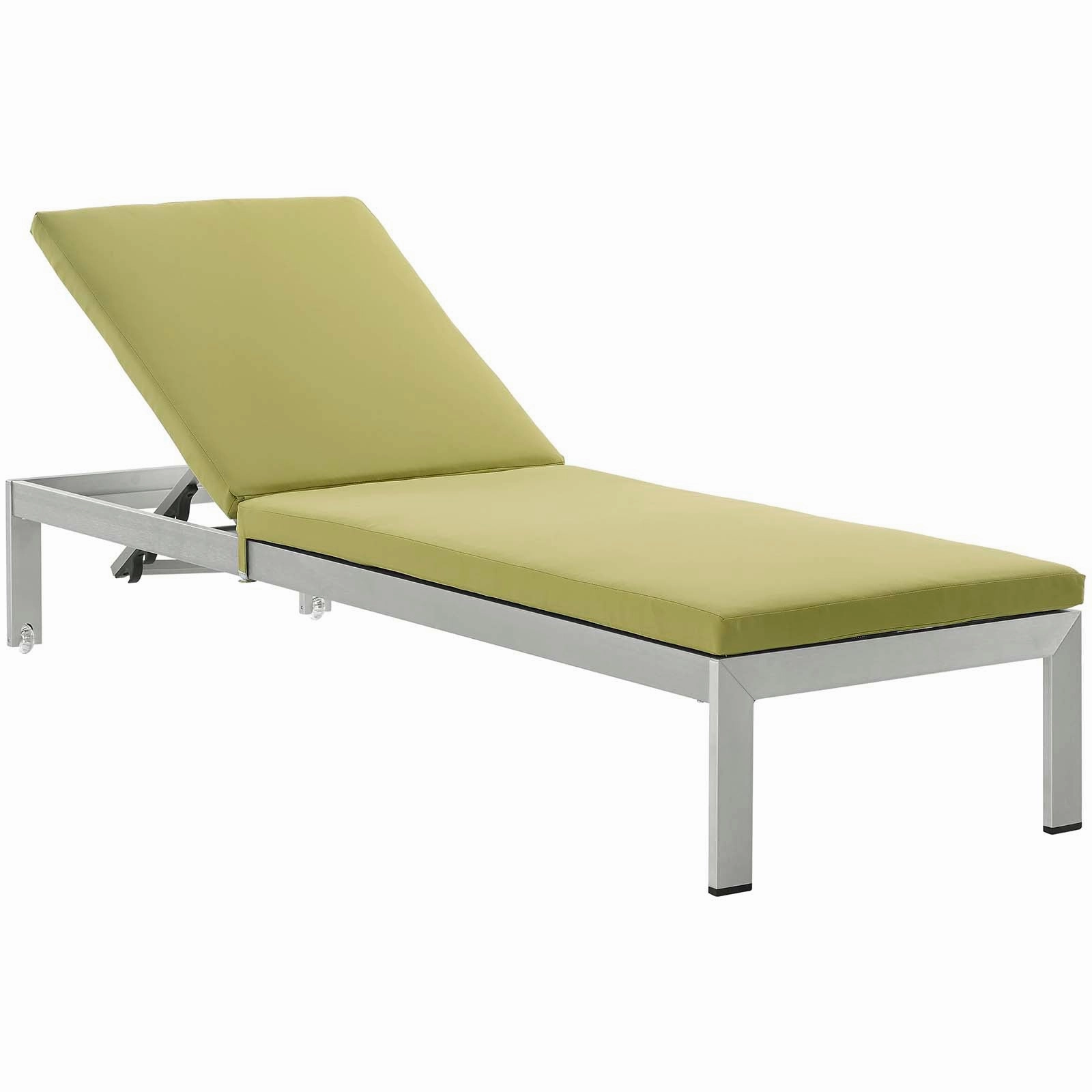Shore 3 Piece Outdoor Patio Aluminum Chaise with Cushions by Modway