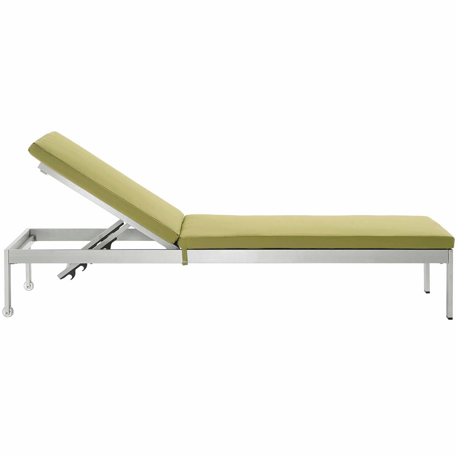 Shore 3 Piece Outdoor Patio Aluminum Chaise with Cushions by Modway