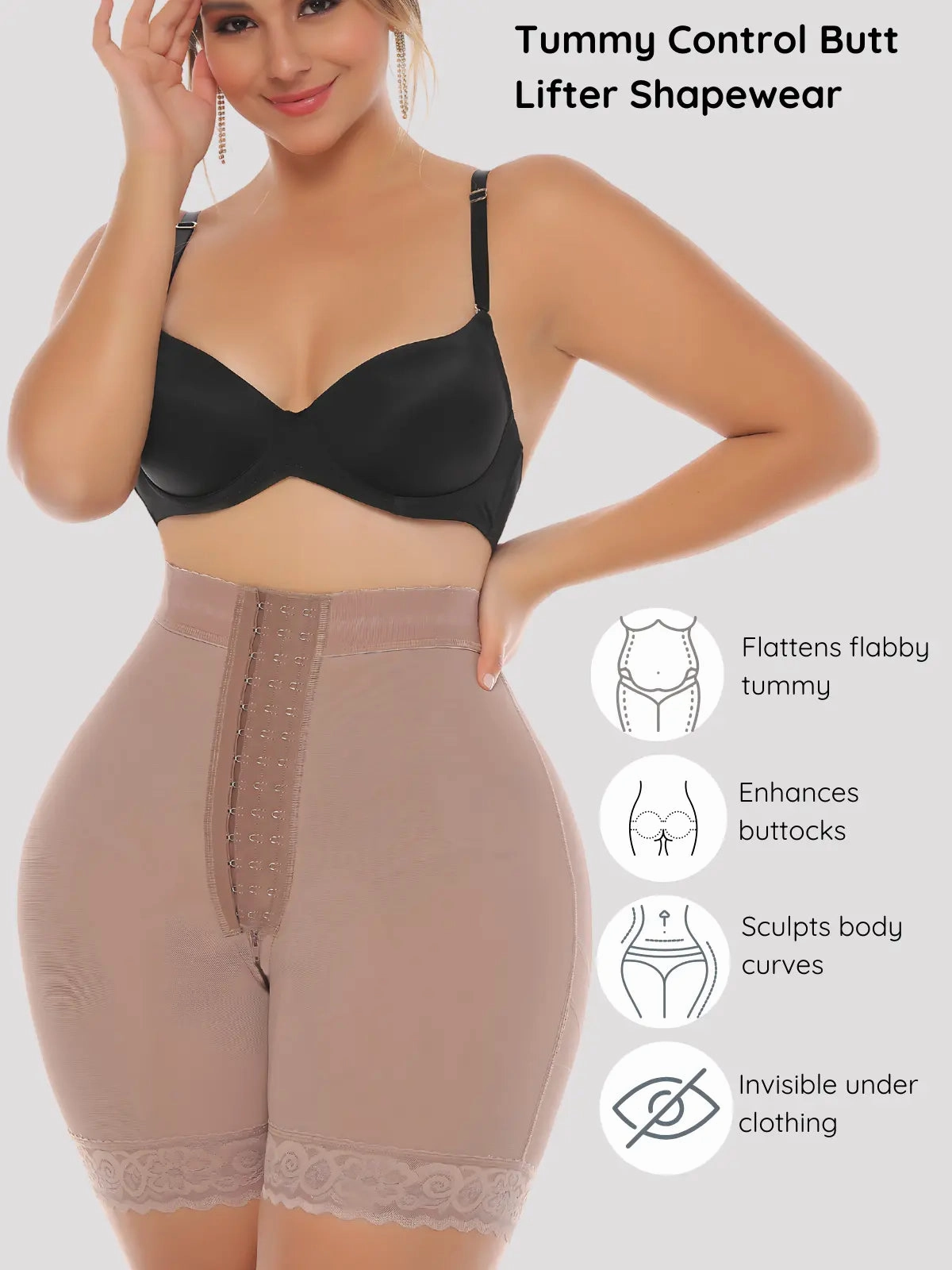 Siluet High Waist Tummy Control Shapewear Shorts