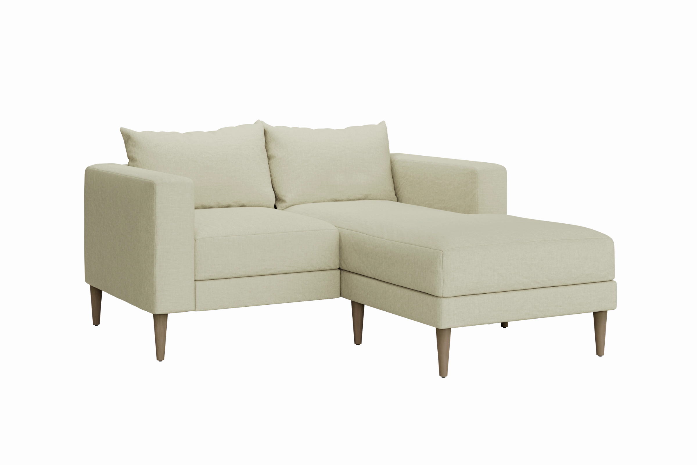 Slipcover: The Essential Loveseat Sectional in Hemp