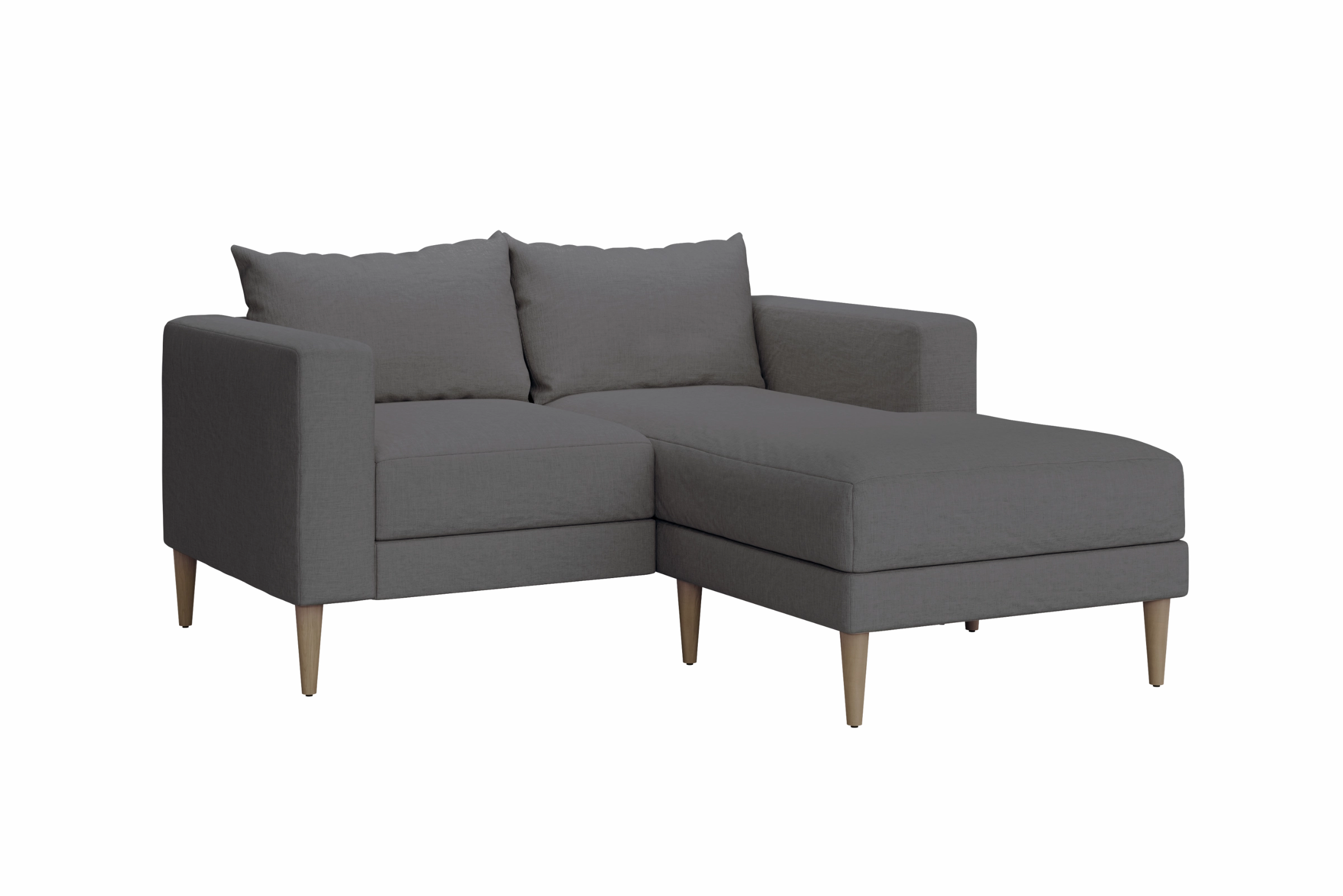 Slipcover: The Essential Loveseat Sectional in Hemp