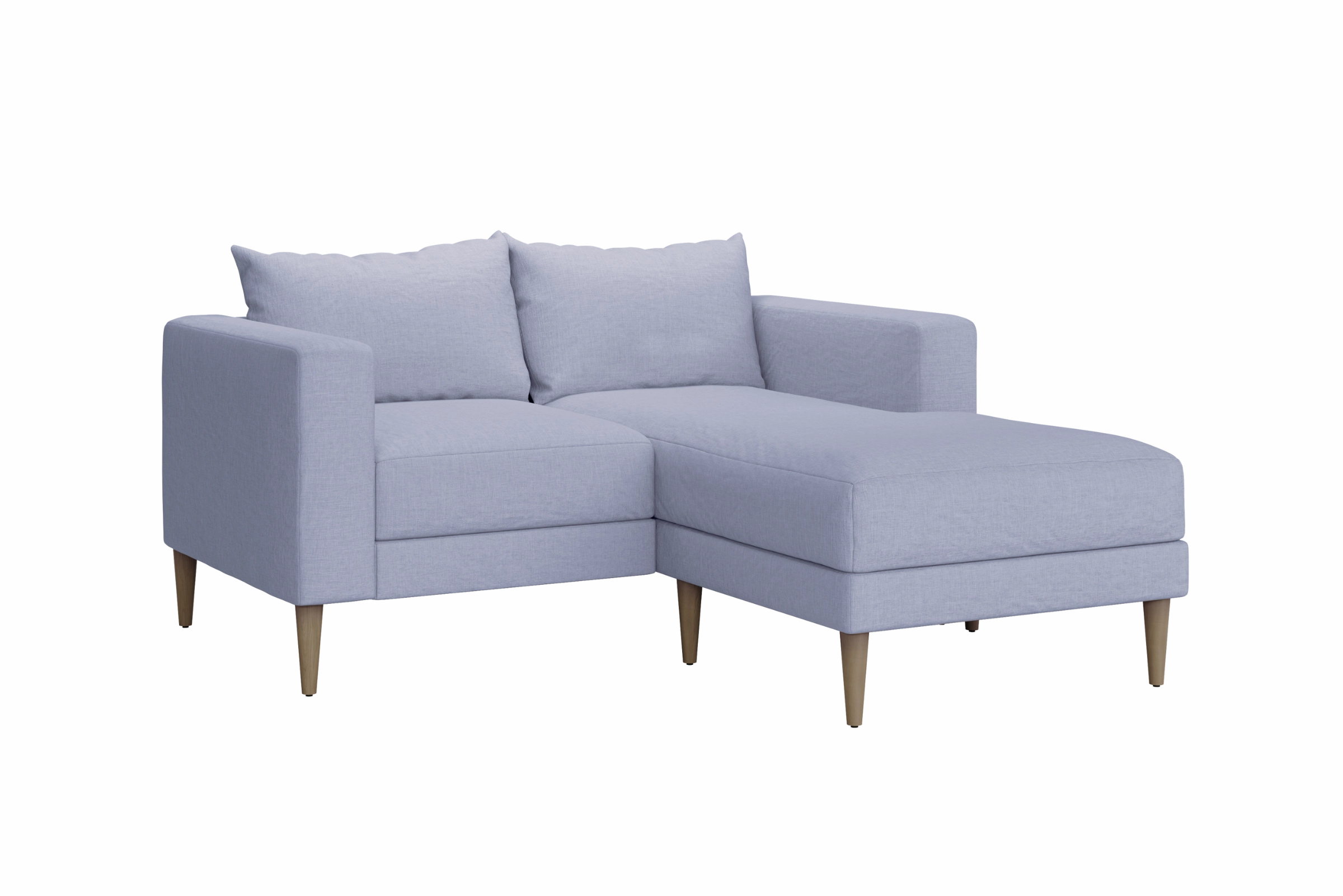 Slipcover: The Essential Loveseat Sectional in Hemp
