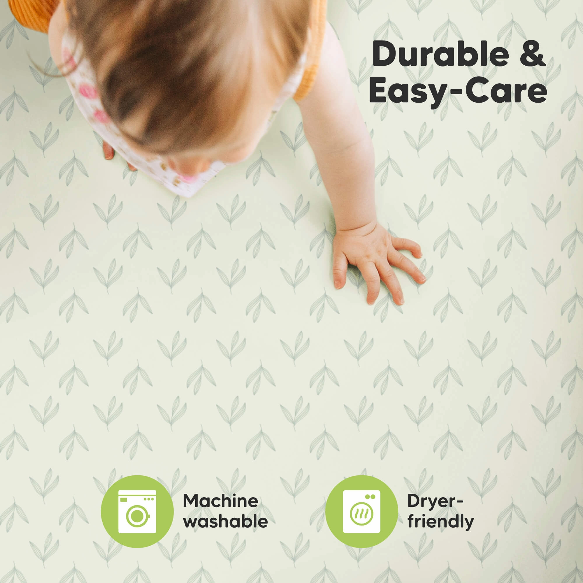 Soothe Fitted Mini Crib Sheet (Fleur)