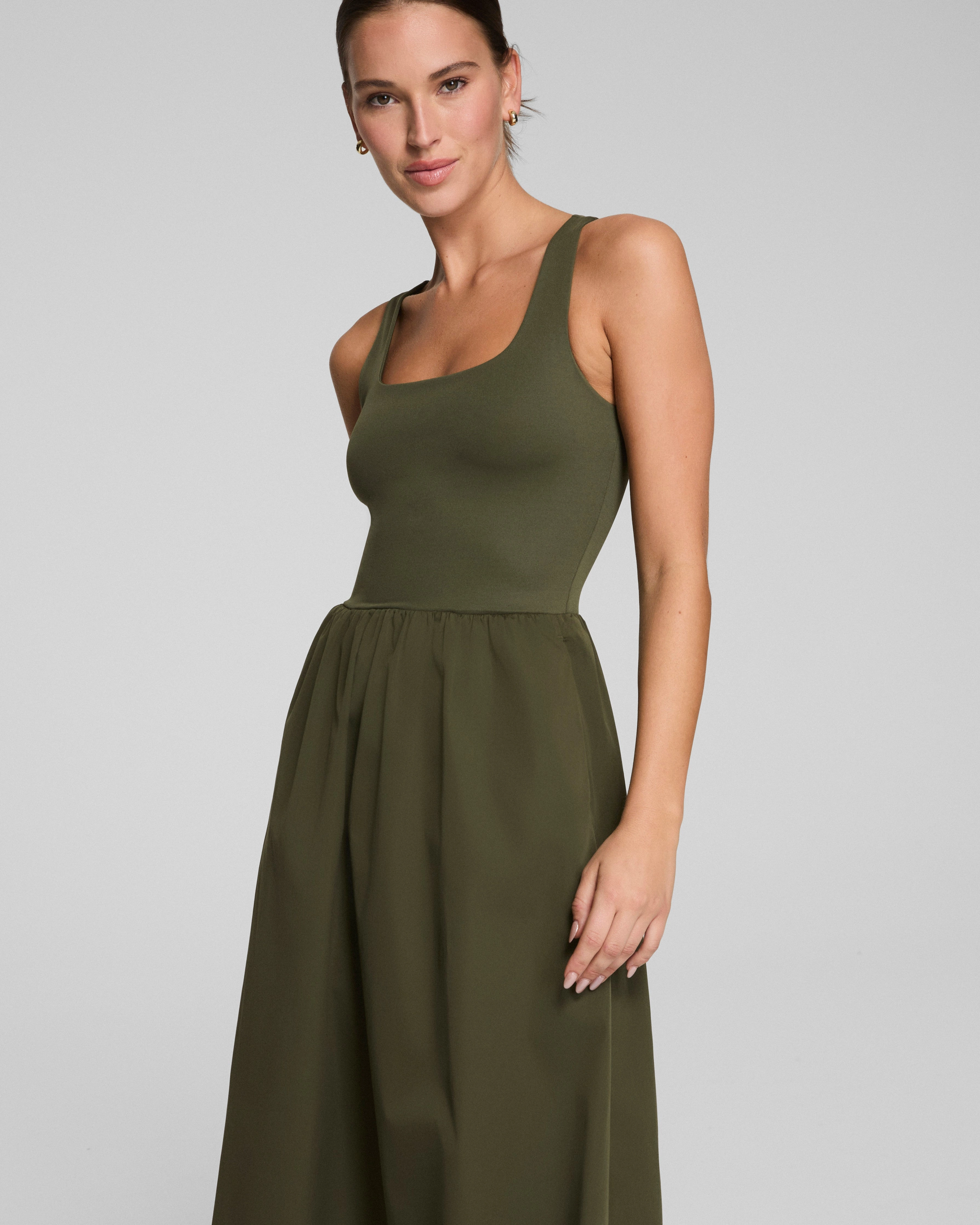 SPANXsmooth™ Jersey Scoop Neck Tank Midi Dress