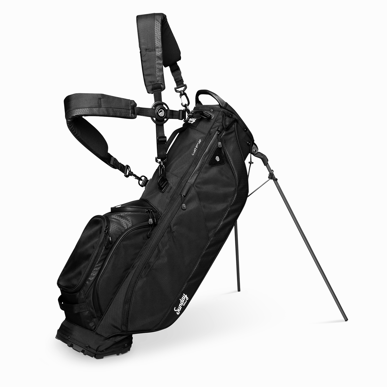 Sunday Golf Ryder | Matte Black Lightweight Stand Bag