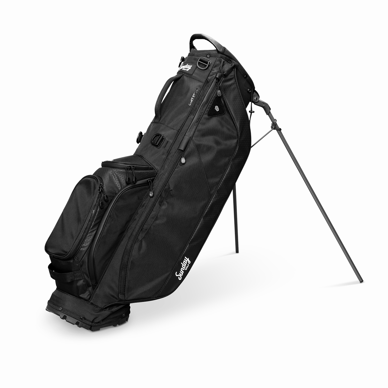 Sunday Golf Ryder | Matte Black Lightweight Stand Bag