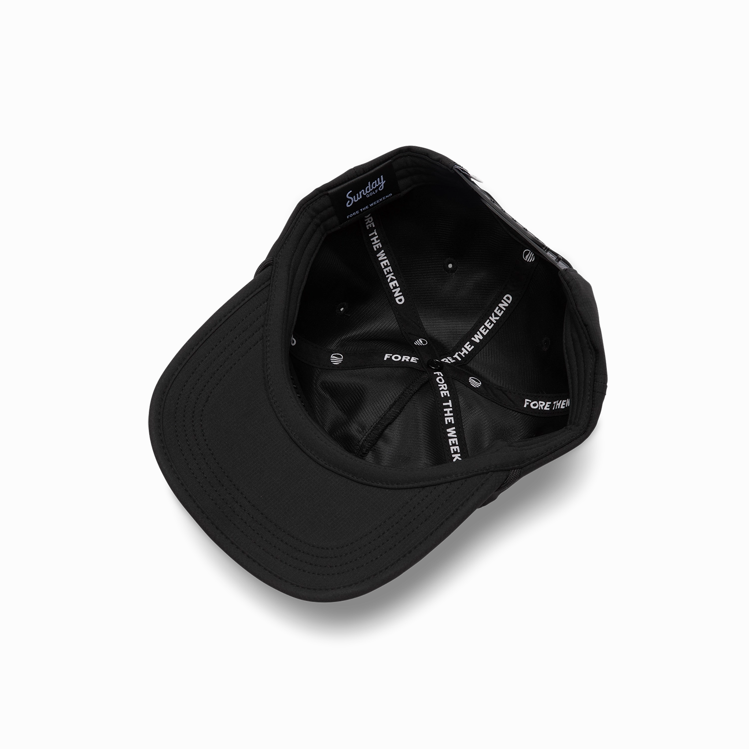 Sunday Golf Sundaze Crushable Rope Hat | Black - Black