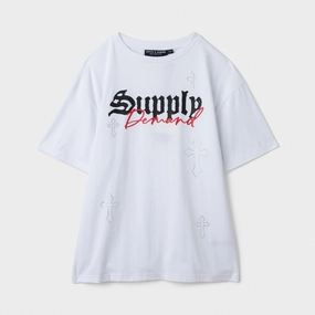 Supply & Demand Junior Boys' Crosser Tee / Optic White