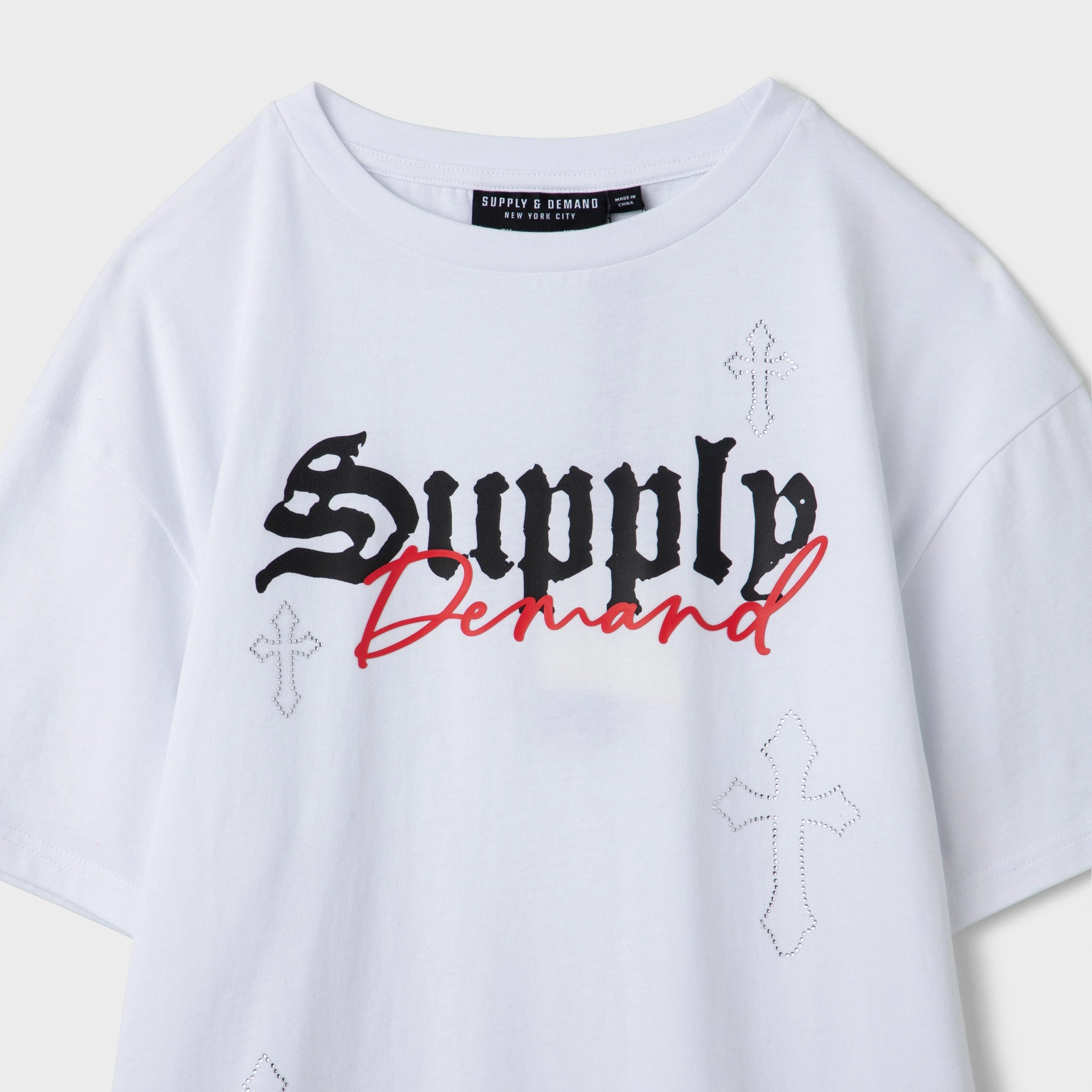 Supply & Demand Junior Boys' Crosser Tee / Optic White