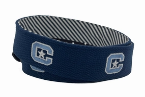 The Citadel Officially Licensed Logo Navy Canvas Belt