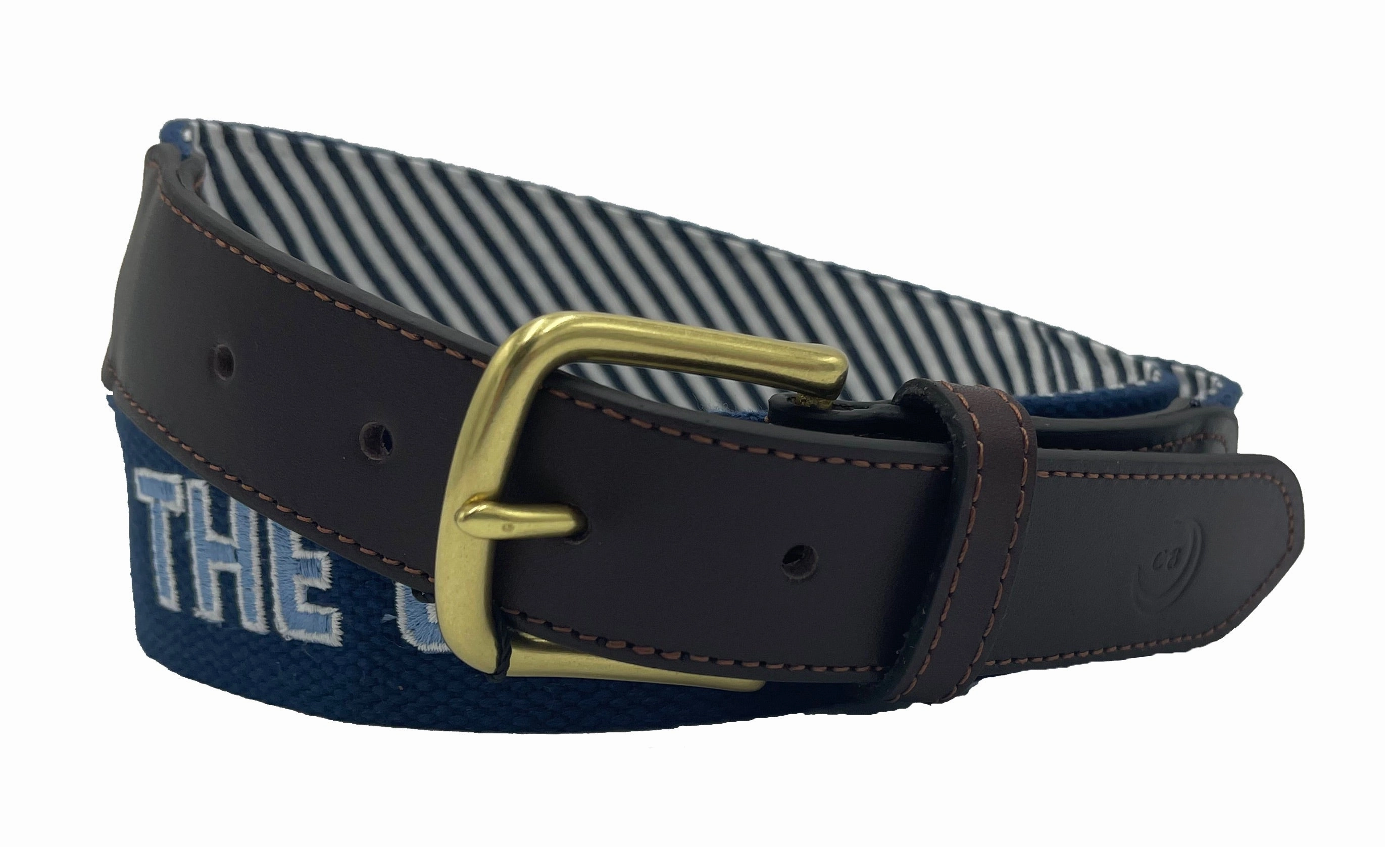 The Citadel Officially Licensed Logo Navy Canvas Belt