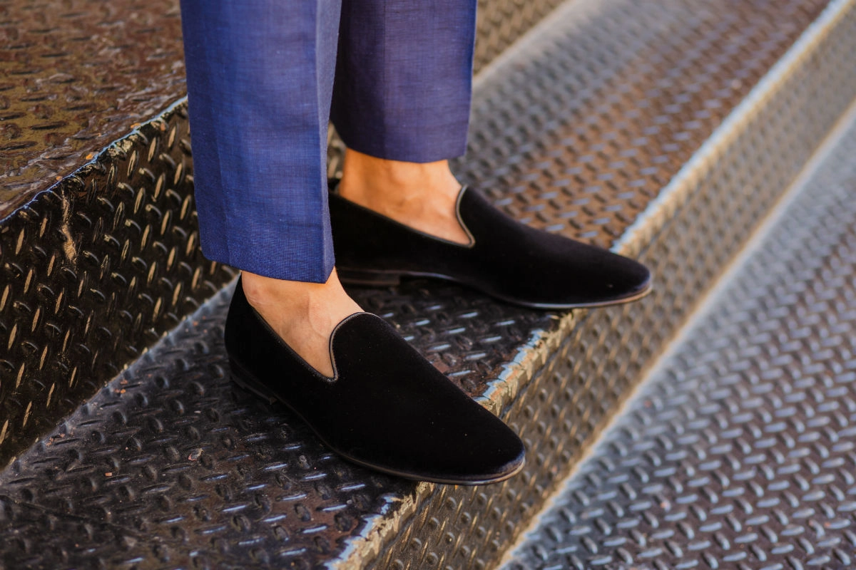 The Sinatra Evening Slipper - Nero
