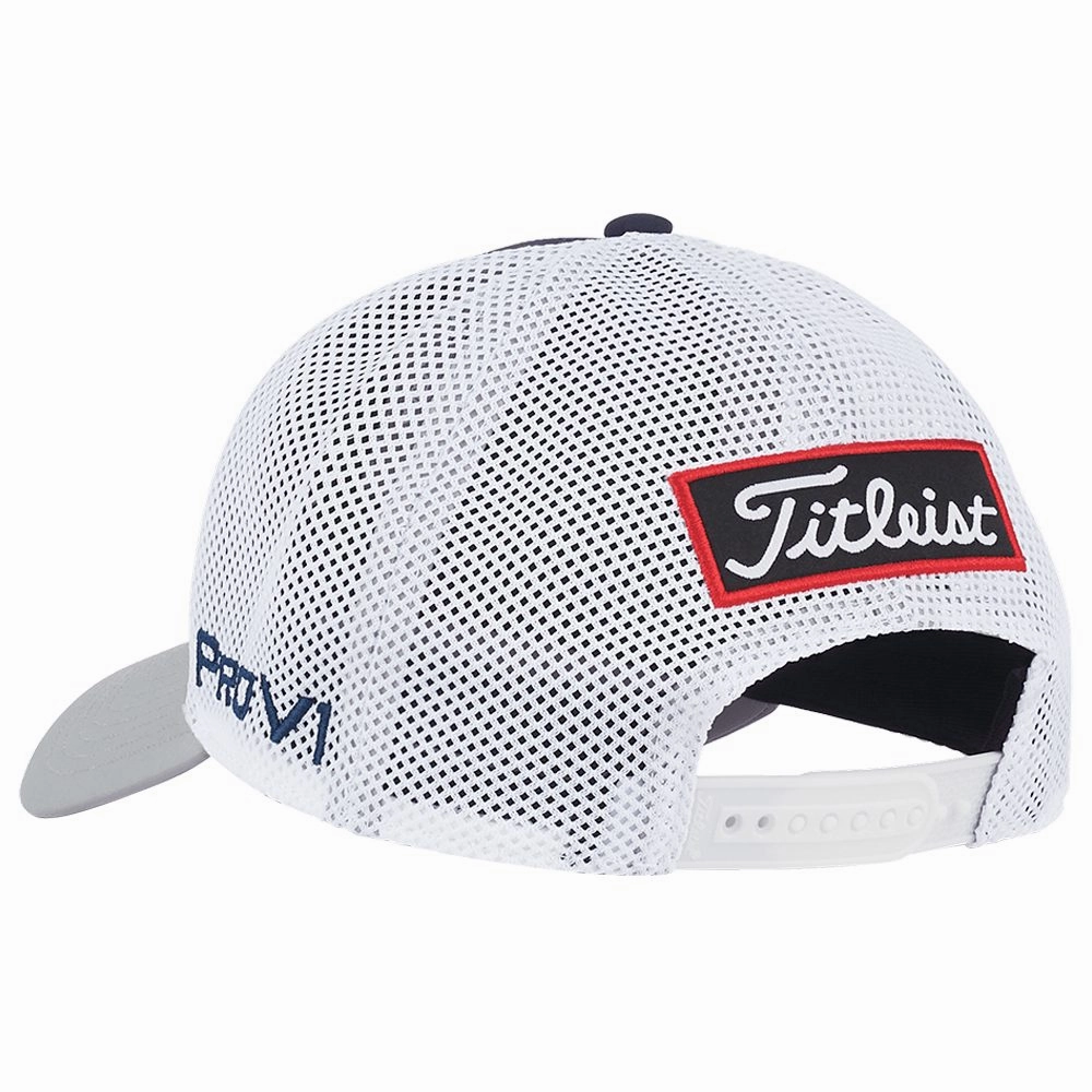 Titleist Tour Performance Mesh Golf Cap White/Navy/Gray - 24 Men