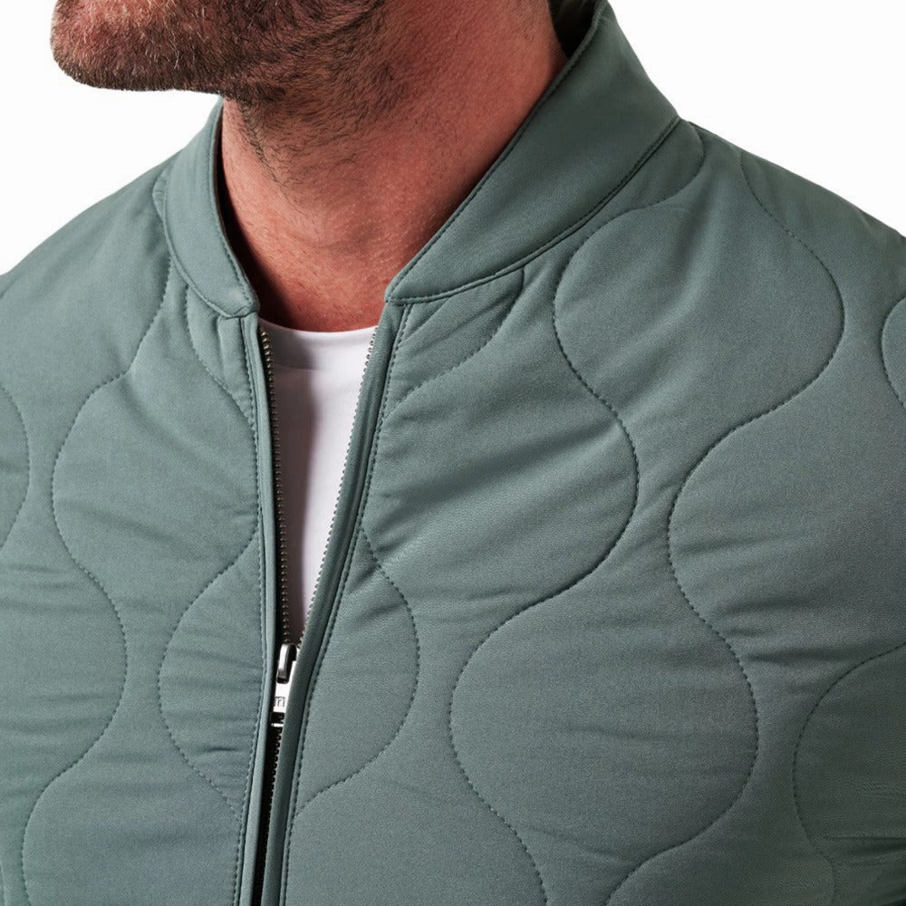 TravisMathew Come What May Golf Jacket Balsam Green - FW23 Men