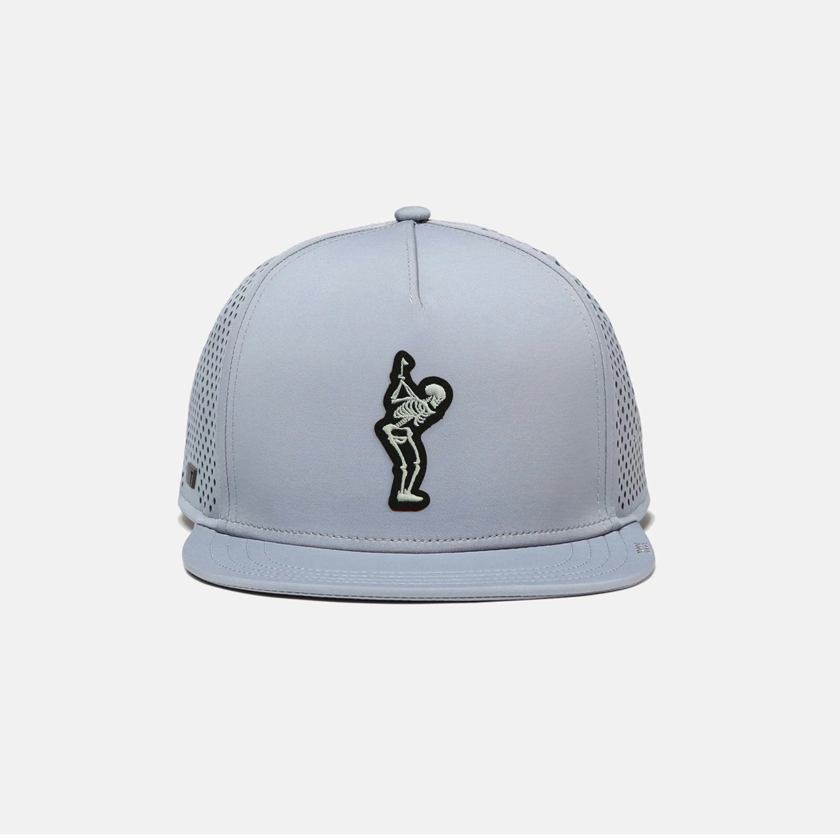 TRUE Lux Tech 5-Panel Snapback | Dead Golfer Black White