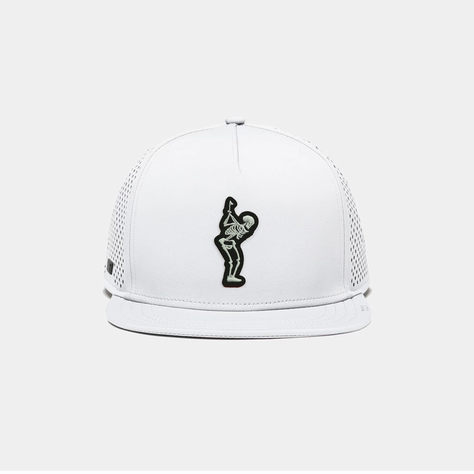 TRUE Lux Tech 5-Panel Snapback | Dead Golfer Black White