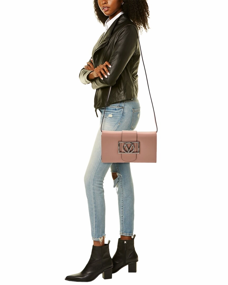 Valentino by Mario Valentino Cady Super V Leather Shoulder Bag