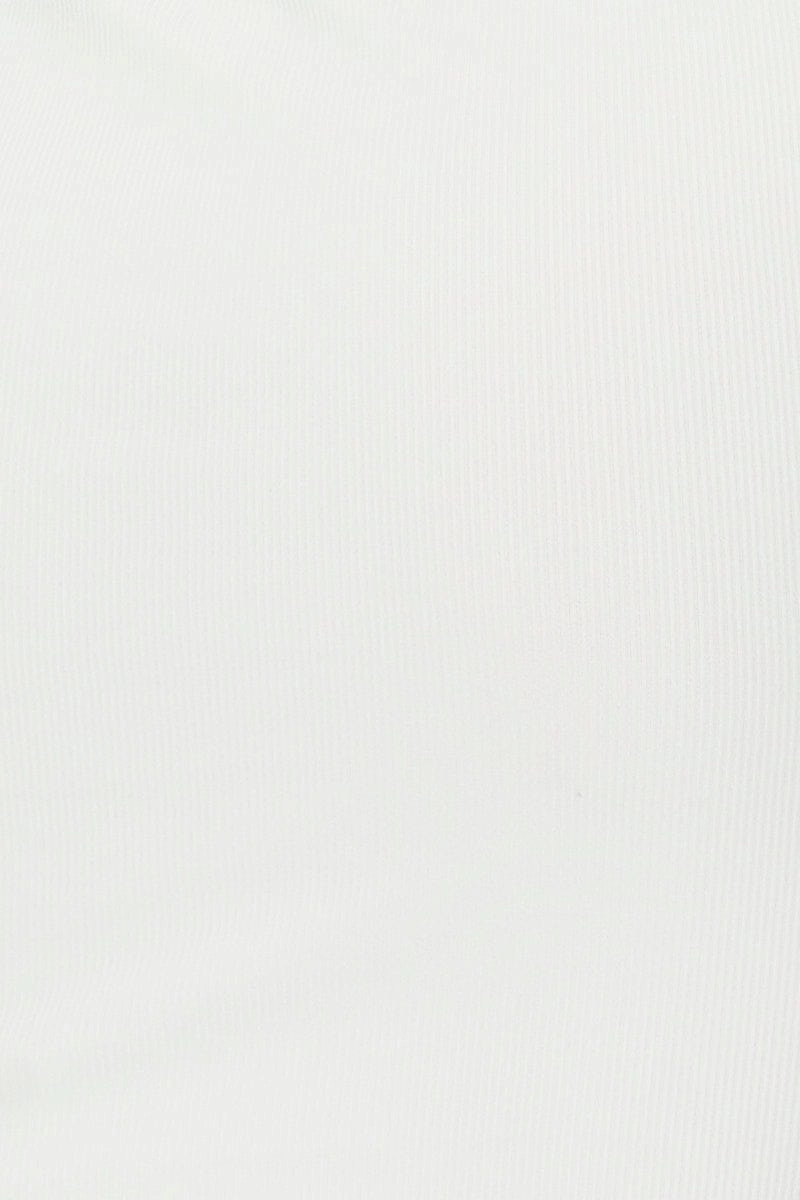 White Snap Button Off Shoulder Dress
