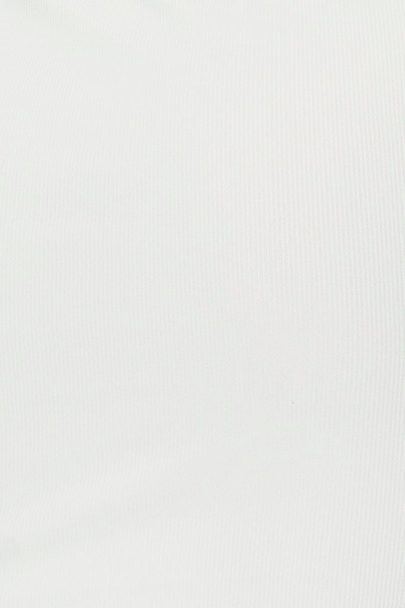White Snap Button Off Shoulder Dress