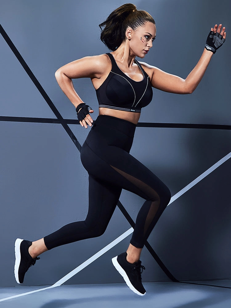 Women High Impact Support Wireless Sports Bra