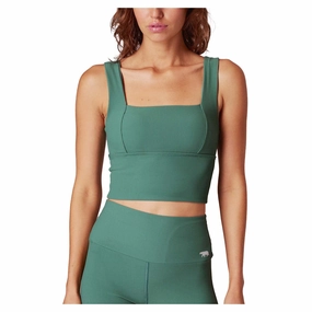 Women's Holy Grail Ribbed Push Up Mid Support Bra Tank