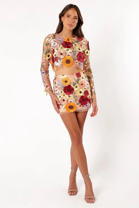 Wrenn Skirt - Pink Bloom