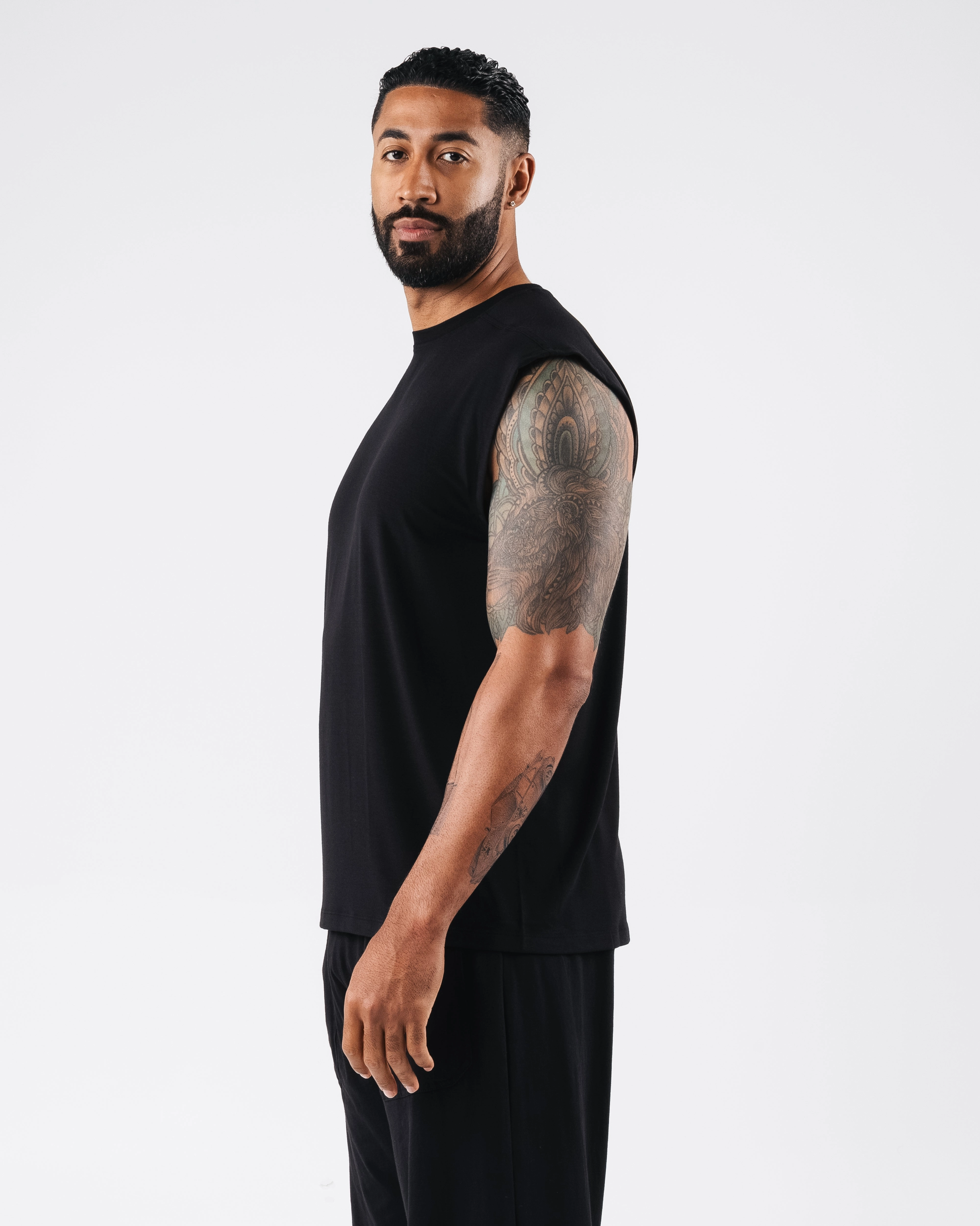 Zero Accent Tank - Black