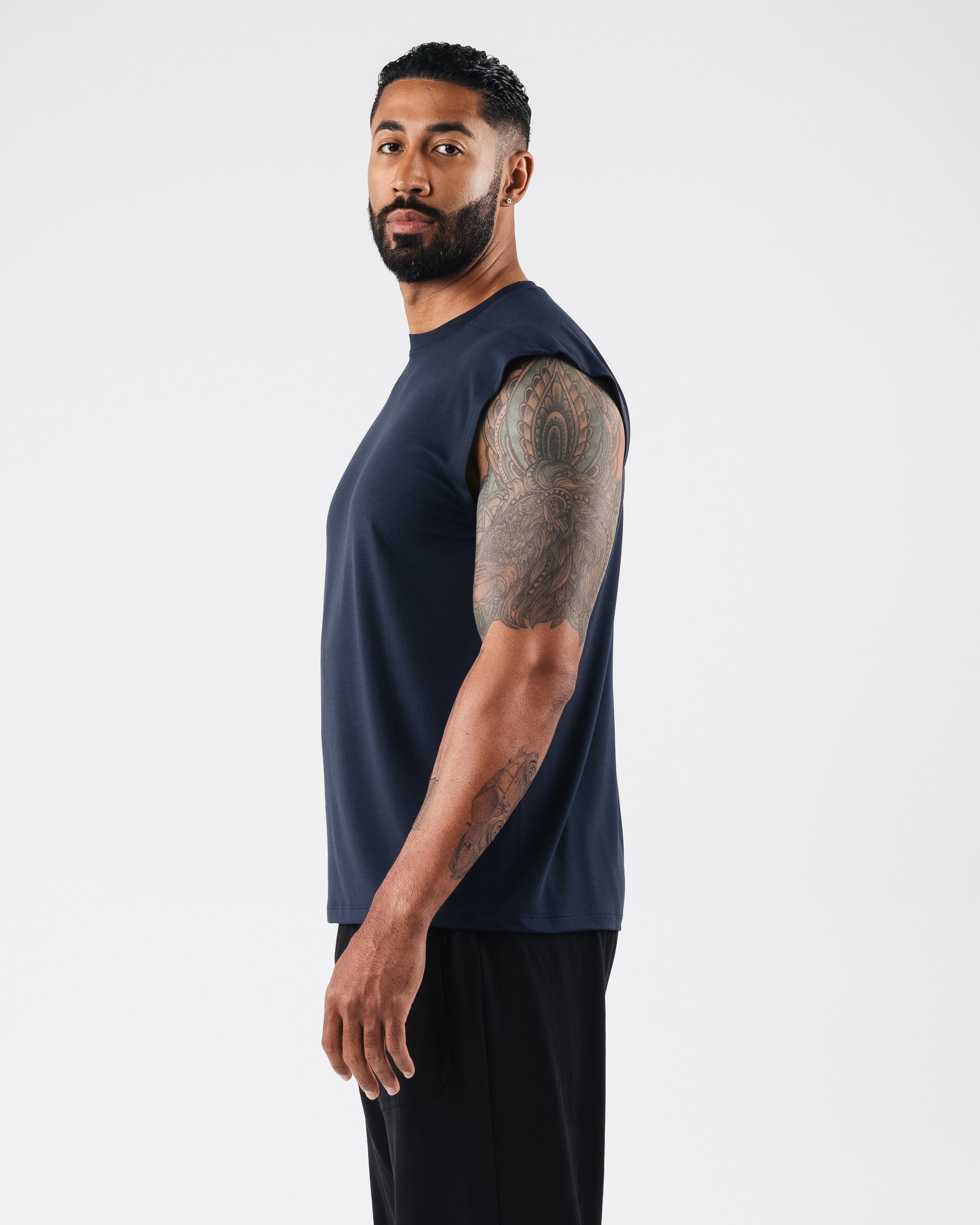 Zero Accent Tank - Dark Navy