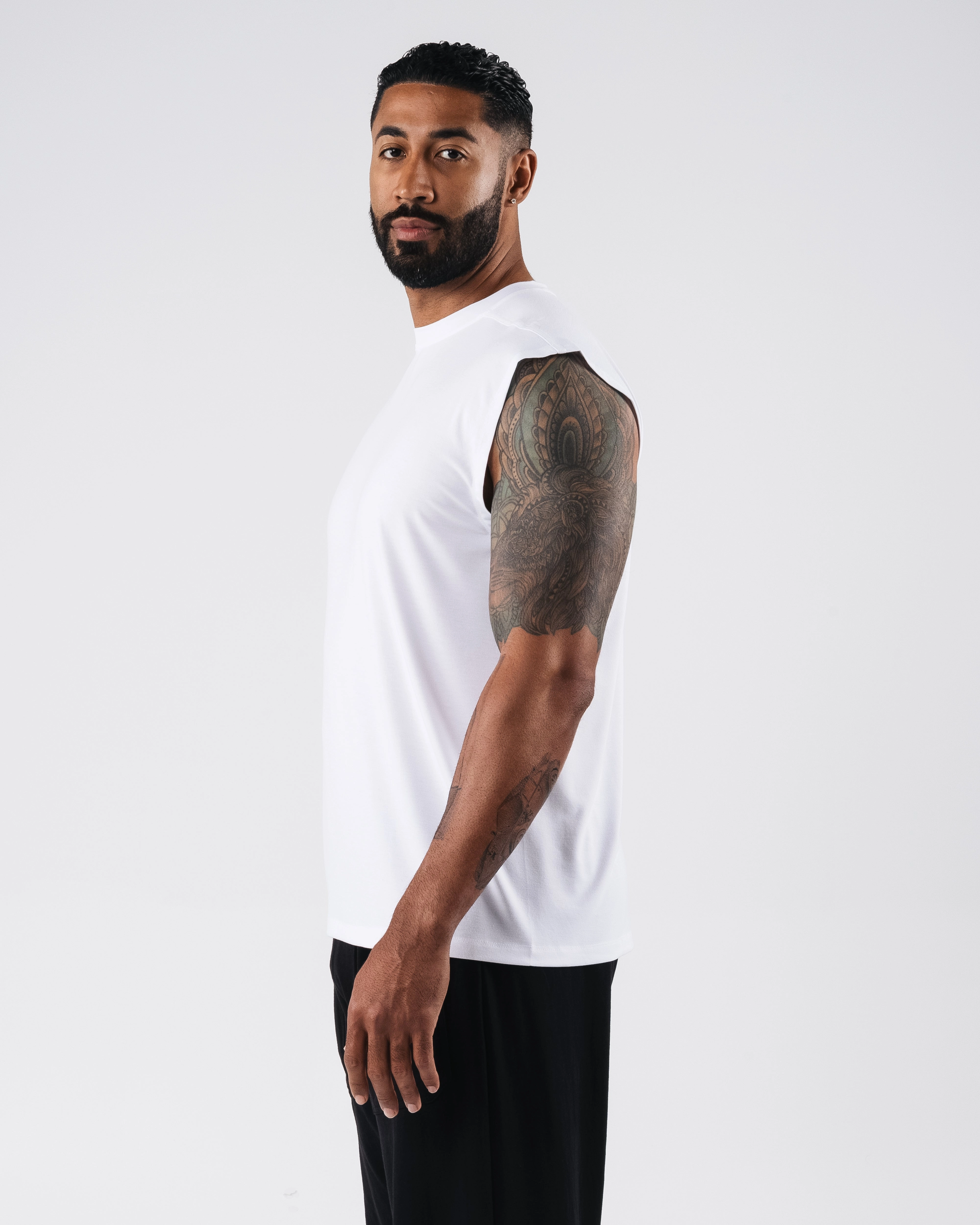 Zero Accent Tank - White